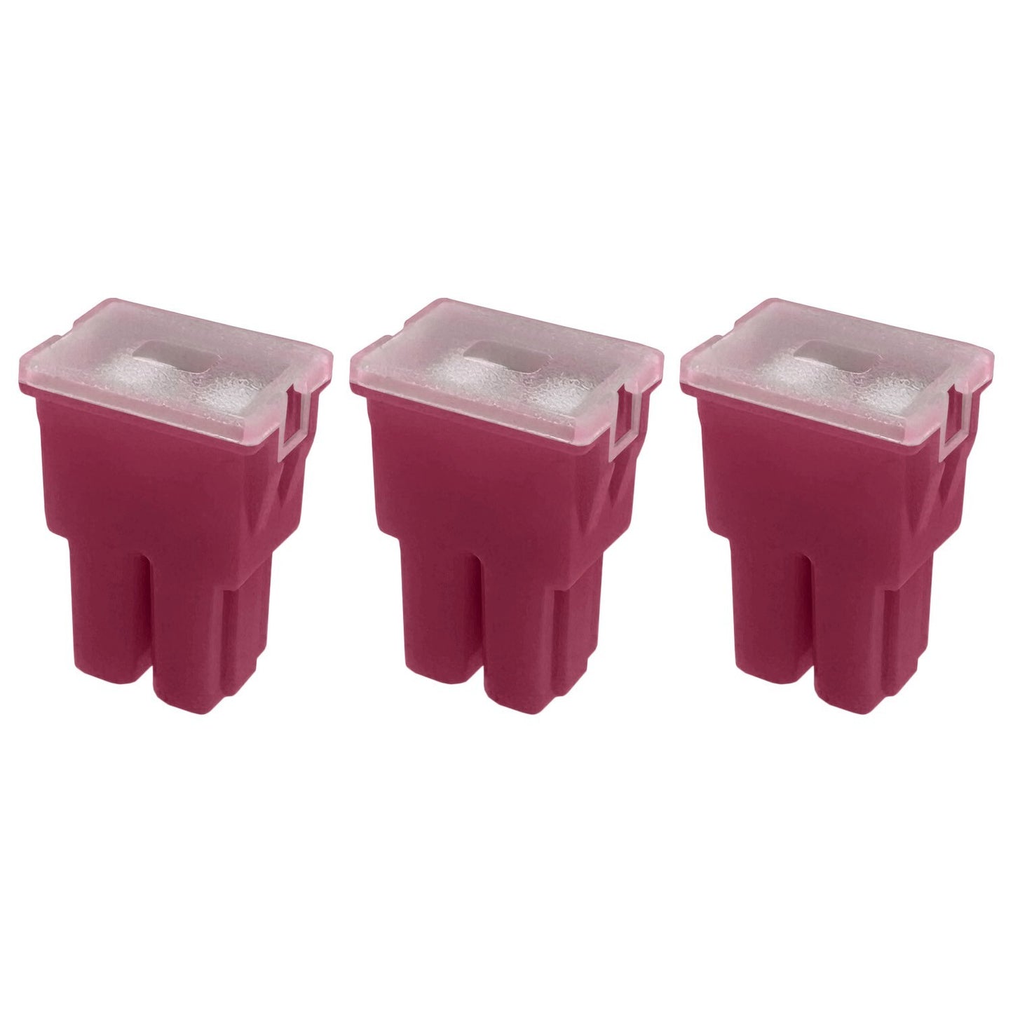 30A Straight Female Fuse Cartridge FLF PAL Auto Link for Car Truck RV SUV - 3pk