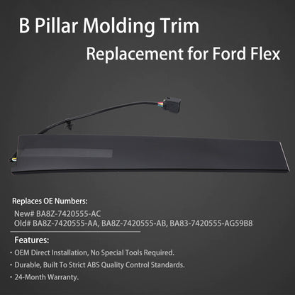 Door Entry Keypad Pillar Molding Trim Left Driver Side For 2010-2019 Ford Flex