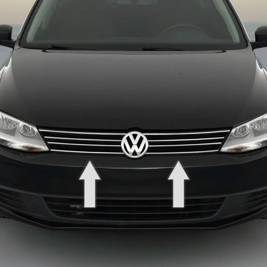 Solid Spare CHROME GRILLE GRILL TRIM For VOLKSWAGEN JETTA 11 12 13 14 15