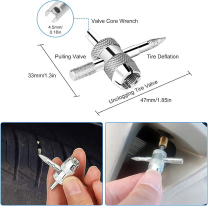 Tire Valve Stem Core Replacement Tool Kit TR413 Valve Core Remover Installer