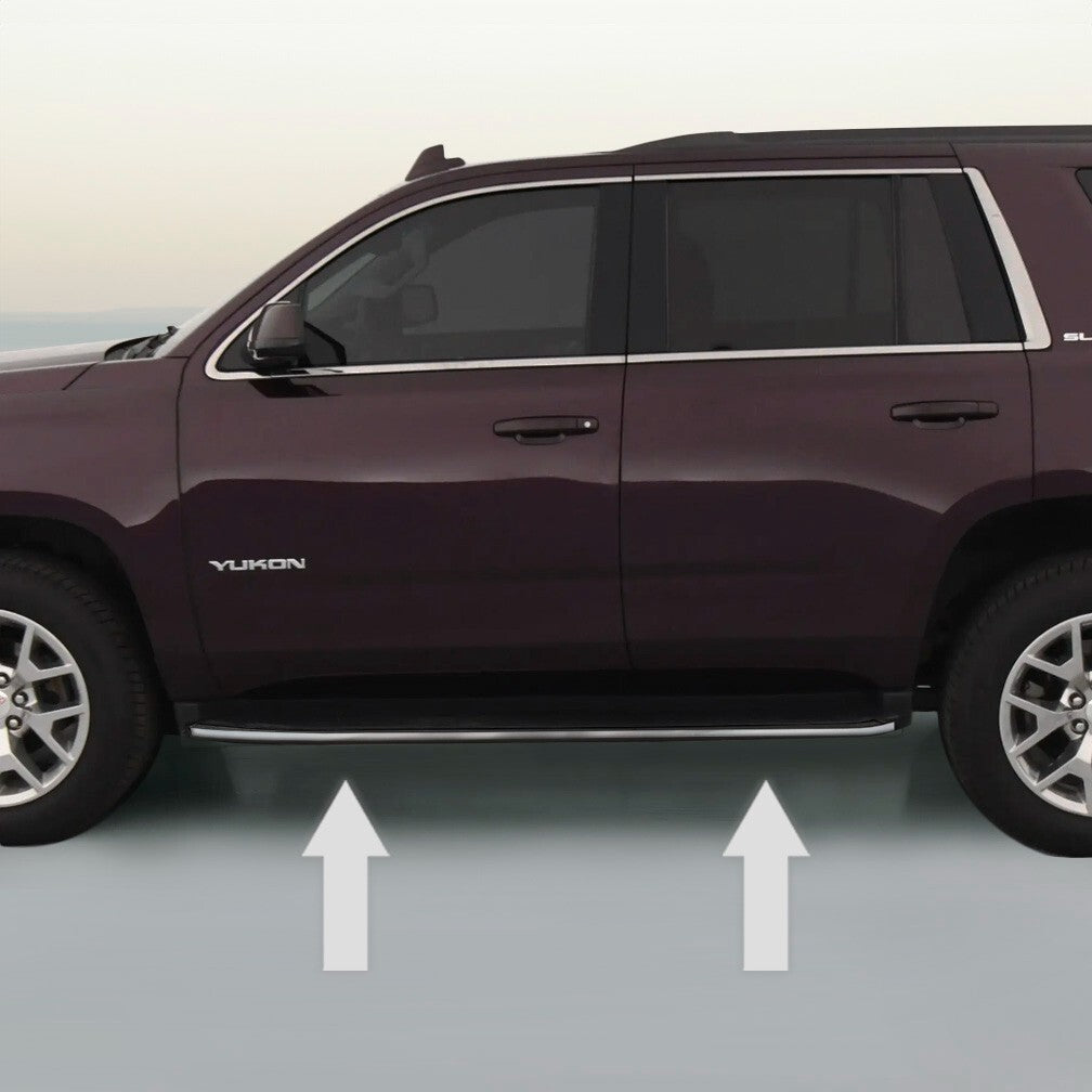 CHROME RUNNING BOARD TRIM MOLDING PACKAGE For 2015-2020 GMC YUKON / YUKON XL