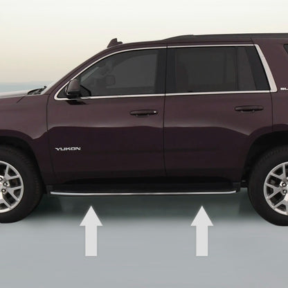 CHROME RUNNING BOARD TRIM MOLDING PACKAGE For 2015-2020 GMC YUKON / YUKON XL