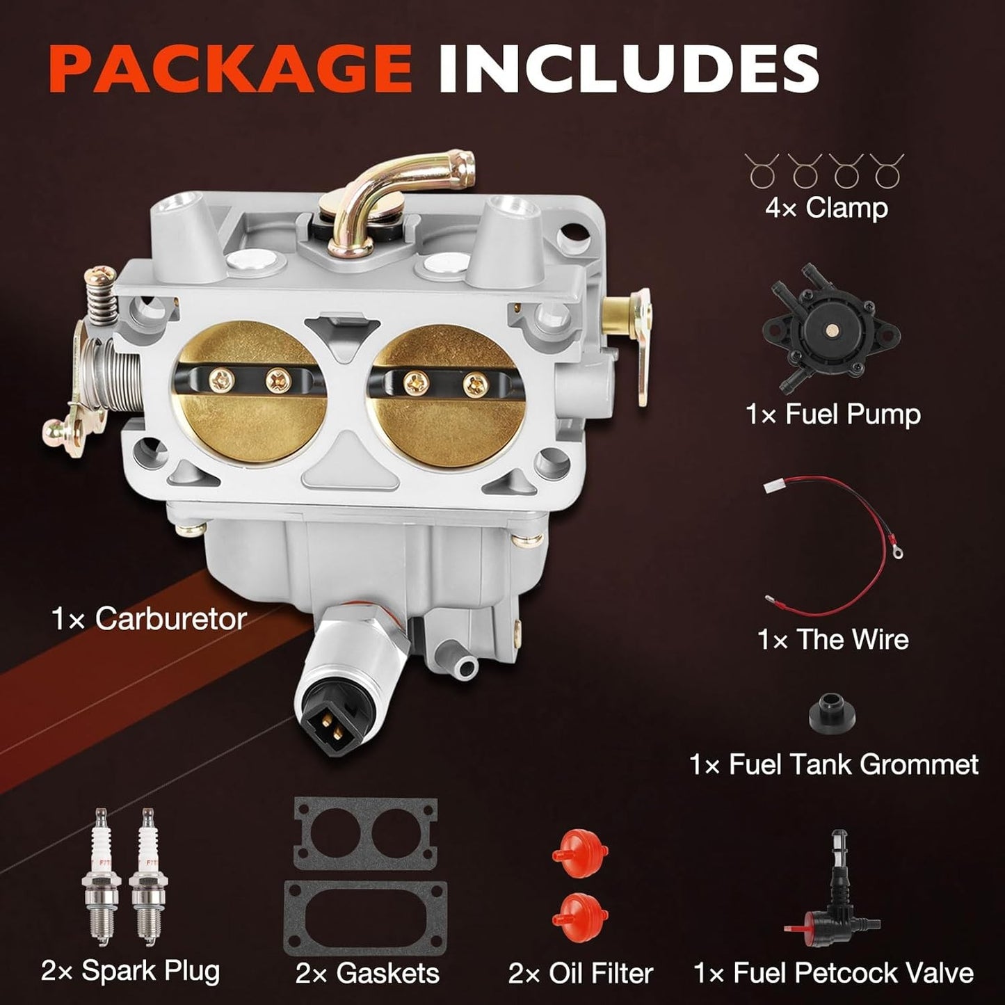 0K1588 Carburetor For Generac GP15000 GP17500 Portable Generator GT990 0G4612