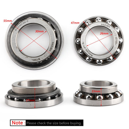 Steering Head Bearing Kit for Honda 91016-MR7-003 CB1000R CB500F VT750 Shadow EJ