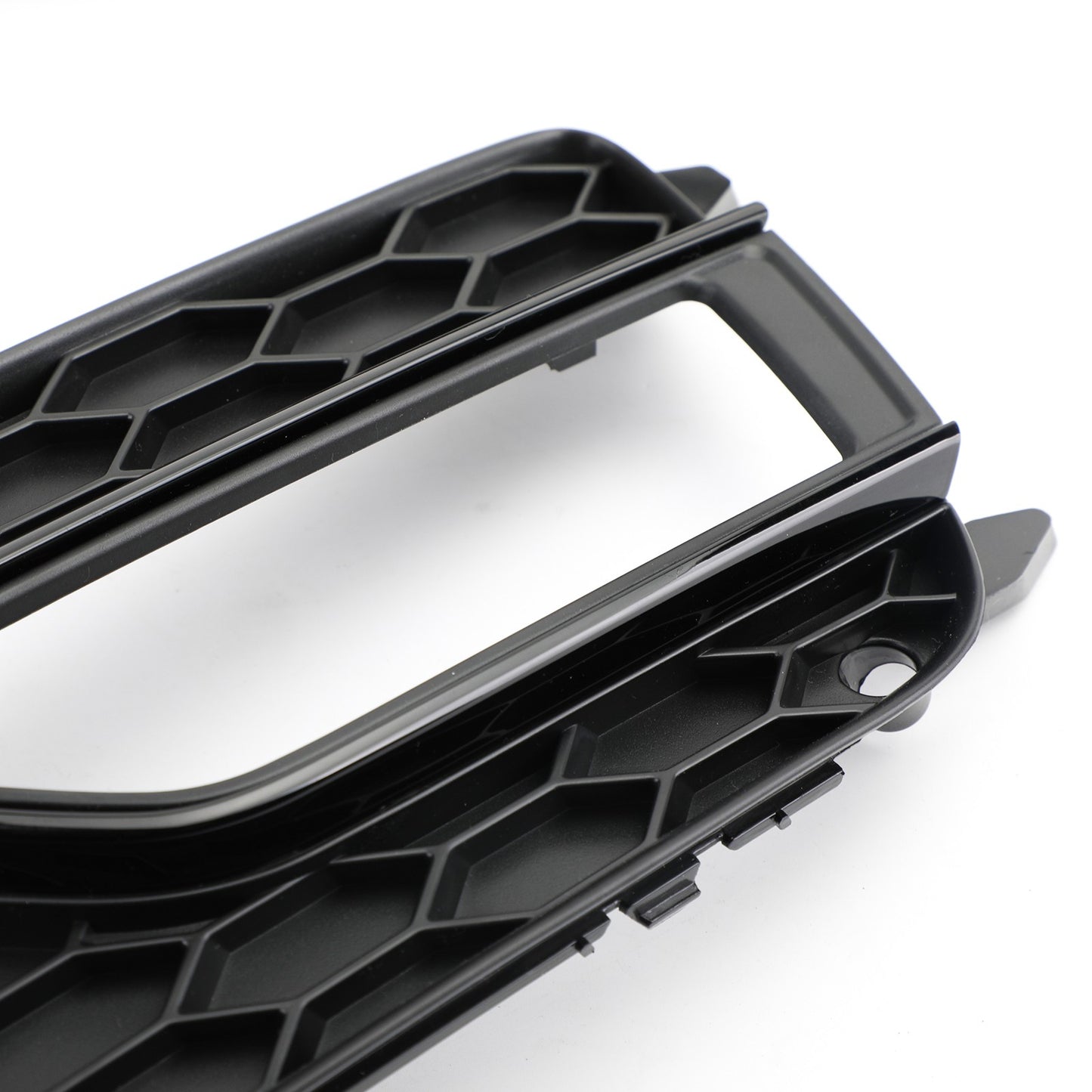 Pair Front Fog Lamp Black Trim Grills Grill Fit AUDI A5 S-Line S5 2013-2016