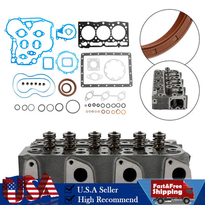 Complete Cylinder Head +Gasket For Kubota D1105 RTV1100 RTV1100CW9 RTV1140CPX
