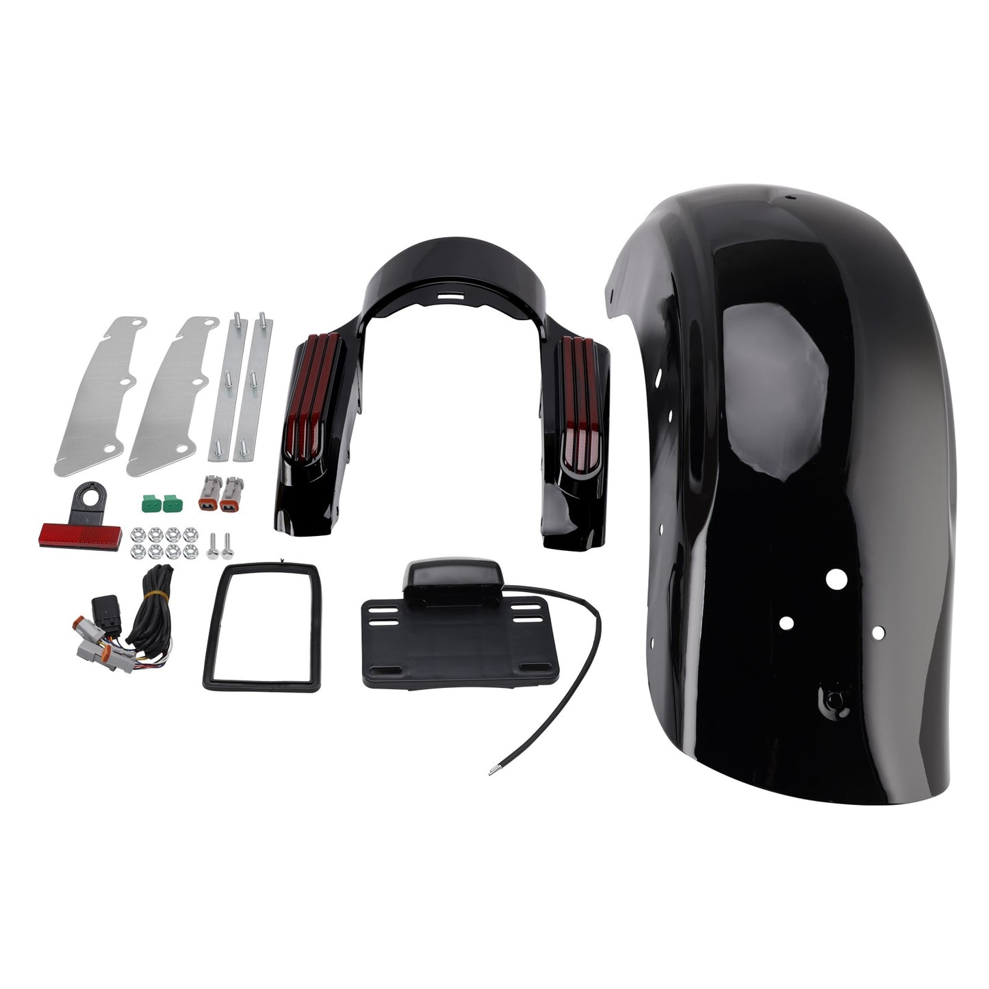 Rear Fender System Fit For Touring Road Glide Street Glide CVO 2023-2025 Red