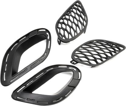 Bumper Fog Light Bezel Cover For Dodge Charger 2015-19 Set of 4 Left&Right Side