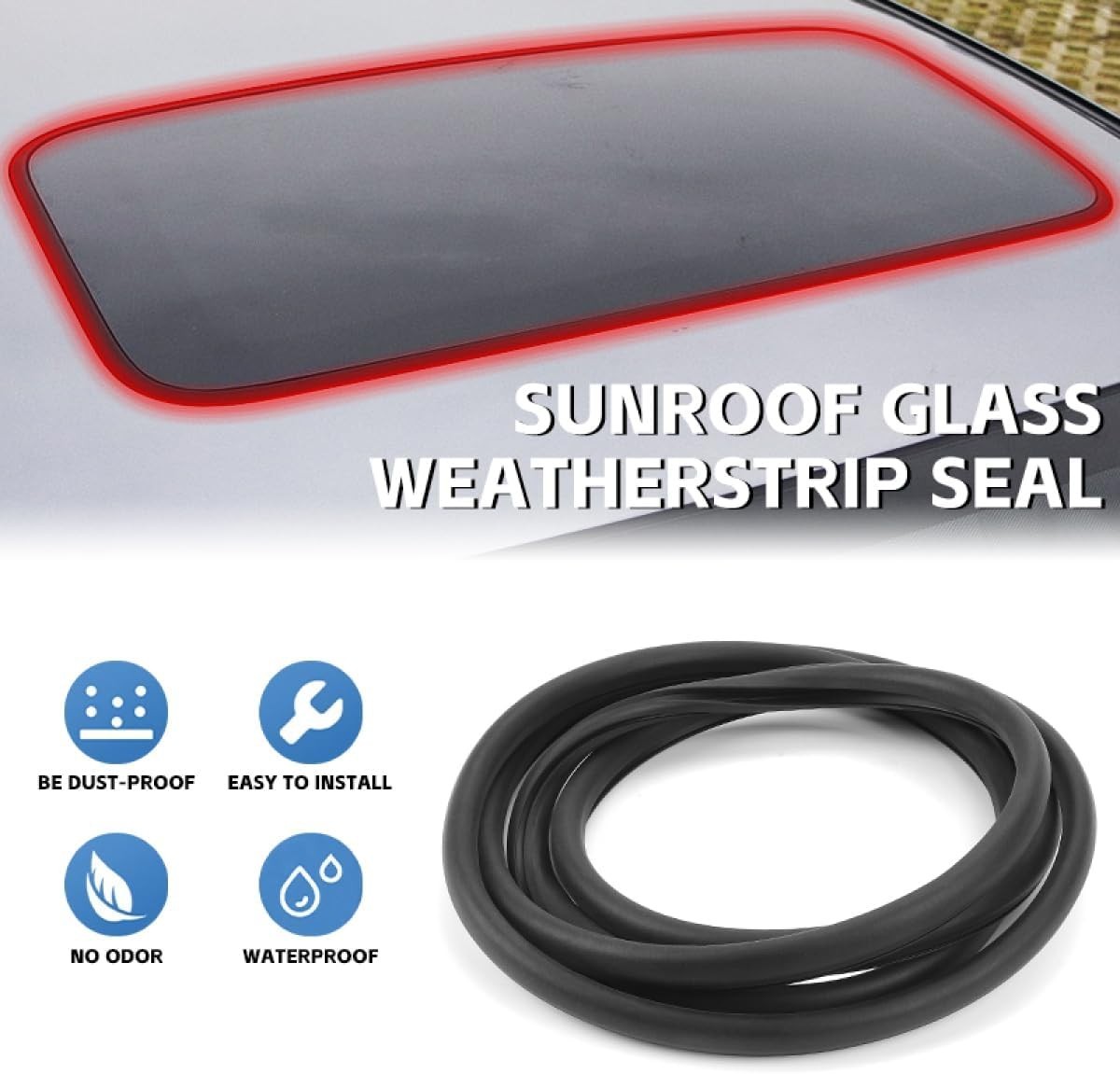 Sunroof Glass Weatherstrip Seal 70205-T2A-A01 For Honda Accord Civic CR-V Pilot