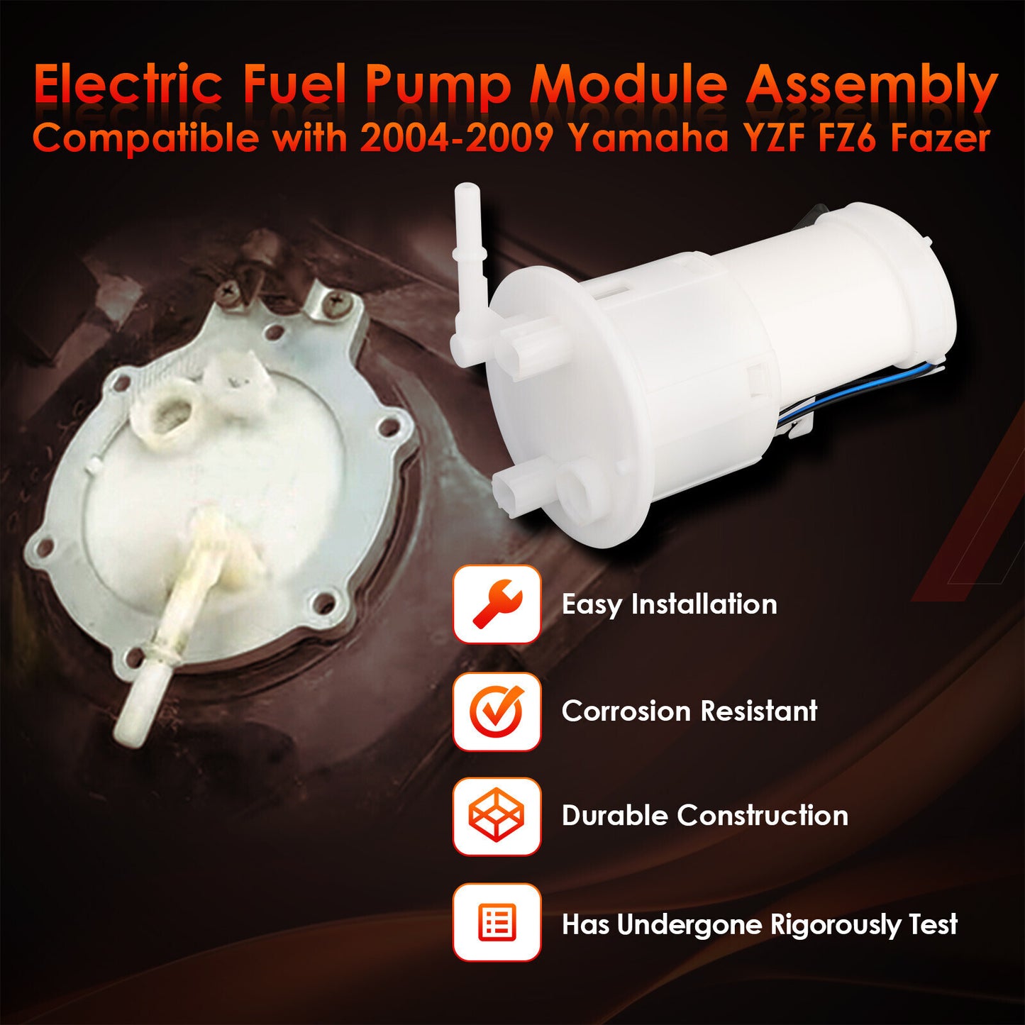 Fuel Pump Module Assembly Unit For 2004-2009 Yamaha FZ6 YZF Fazer 5VX-13907-01