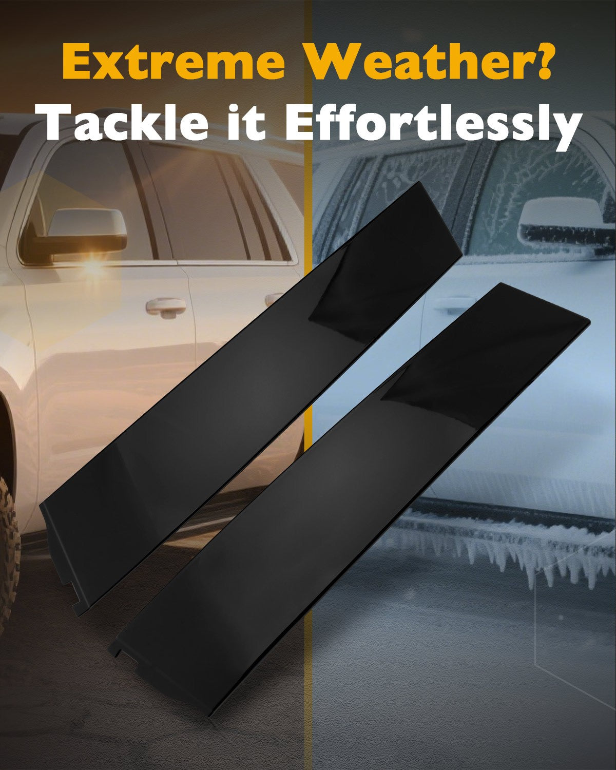 B/C Pillar Door Window Trim Molding Kit Fit 15-18 Chevy Tahoe GMC Yukon Cadillac