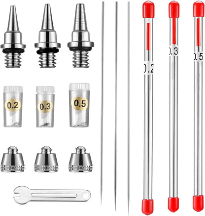 For Airbrushes Spray Gun Airbrush Nozzle Needle Replacement Parts 0.2/0.3/0.5mm