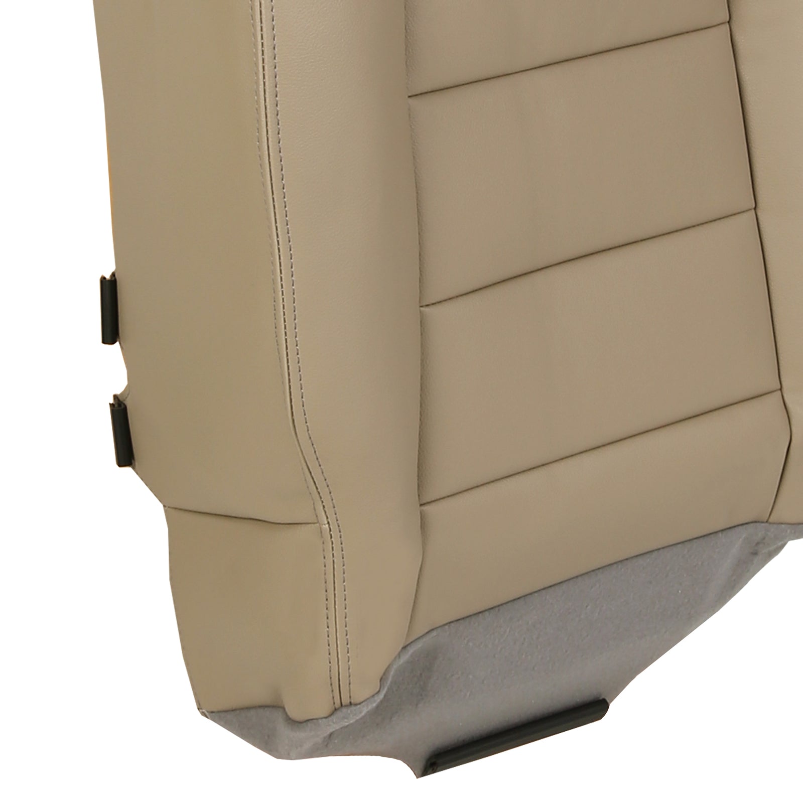 Solid Spare For Ford F250 F350 Super Duty 2002-07 Left/Driver Bottom Leather Seat Cover TAN