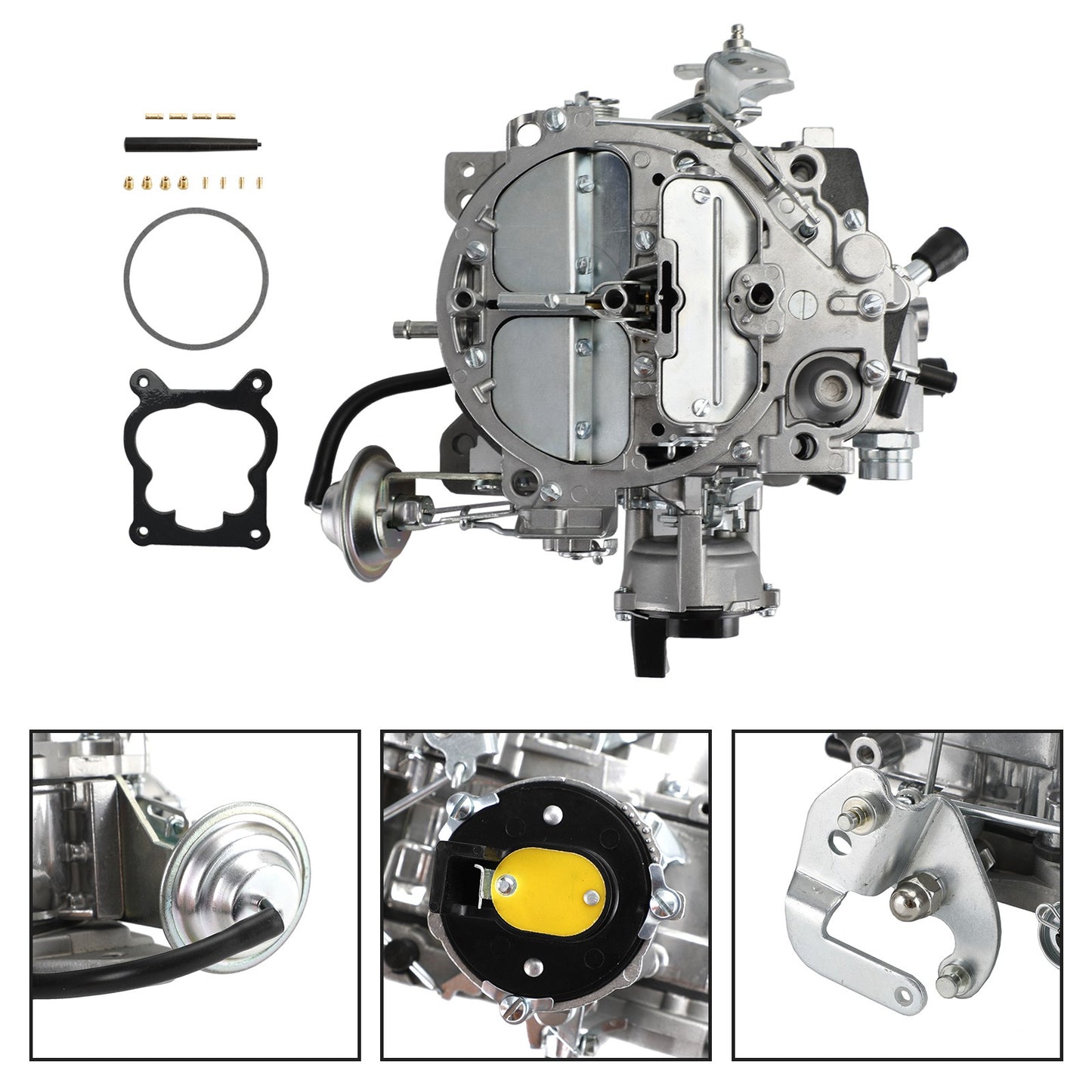Quadrajet 4 BBL Carburetor Fit For 305-350 Engines 650 CFM Electric Choke