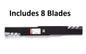 Solid Spare (8) Oregon 96-370 AYP Sears Fusion Gator Mulcher 3-in-1 Lawn Mower Blade 22 7/8"