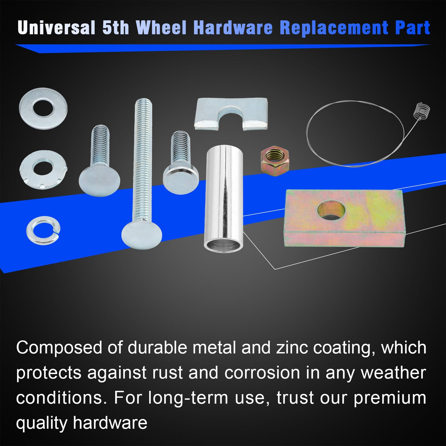5th Wheel Hitch Rail Hardware Mounting Kit Trailer Hitch Mount For Reese 16111