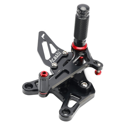 Racing Adjustable Rearsets Foot Pegs Black For Kawasaki ZX6R ZX-6R 2024-2025 24