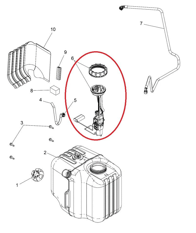 Fuel Pump Assembly For Polaris Ranger RZR 570 2014-2018 + Sender 2204945 2204852