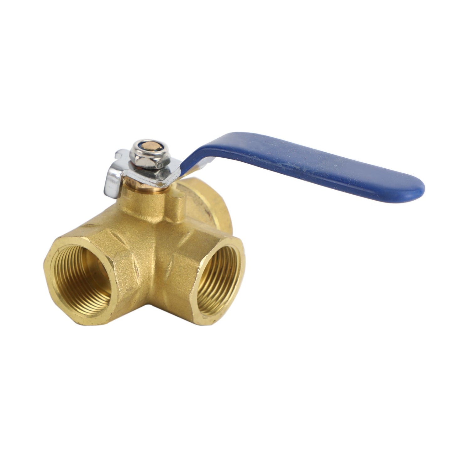??G3/4" 3 Way Ball Valve Three T Port Brass Female Type For Water Oil And Gas