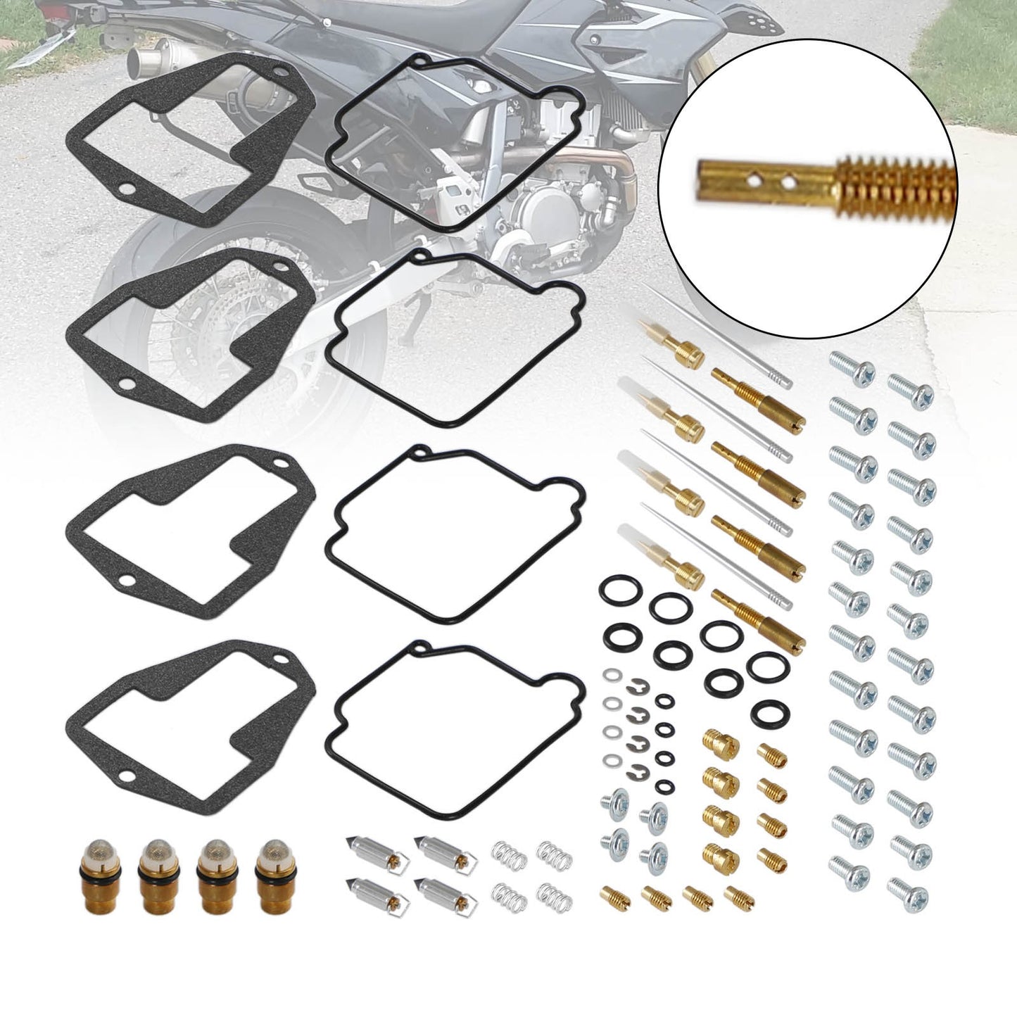 4X Carburetor Rebuild Repair Kit fit for Suzuki DR250 DR350
