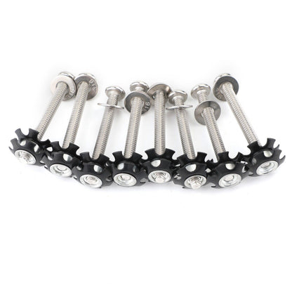 8x RV LADDER REPAIR KIT nuts Stainless Bunk Motorhome Parts Camper Trailer Coac