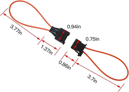 2X For BMW MERCEDES MOST Diagnostic Kit Fiber Optic Loop Bypass Male Female Plug