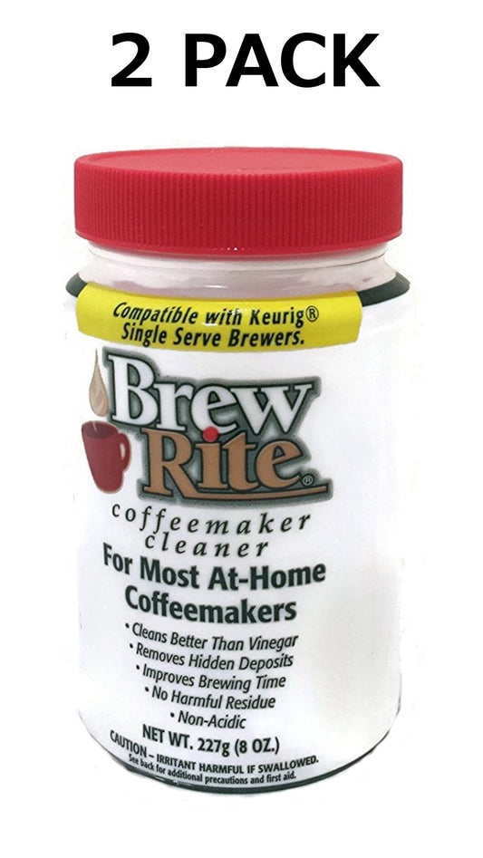 Solid Spare (2) Brew Rite Coffee Maker Cleaner for Espresso Machines and Drip Coffeemakers