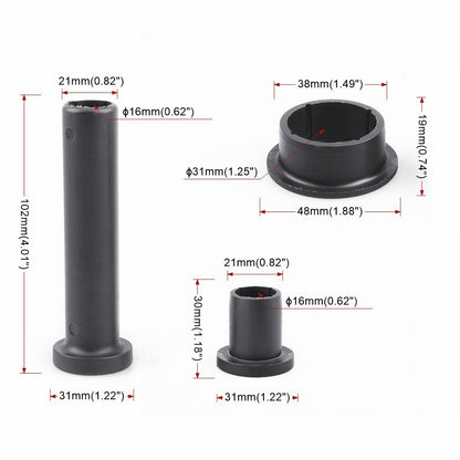 24x Rear Control Arm Bushing Kit For Polaris Sportsman 335 400 450 500 570 800