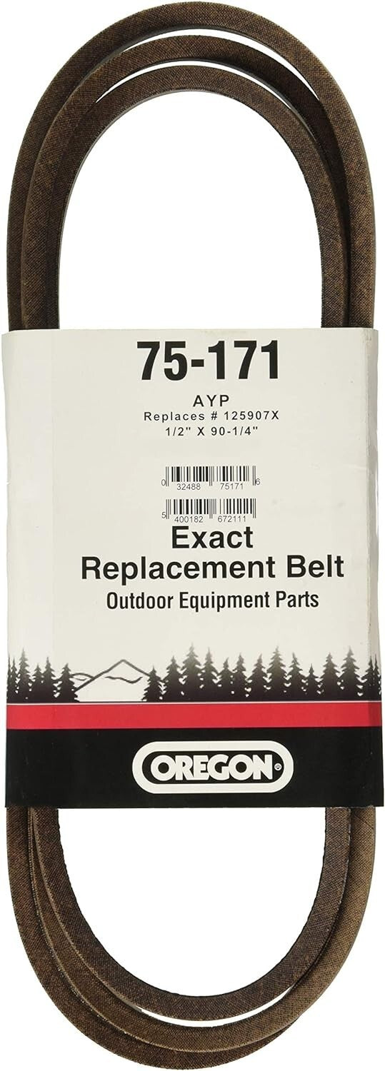Solid Spare Oregon 75-171 1/2" X 90-1/4" Drive Belt For AYP 125907X