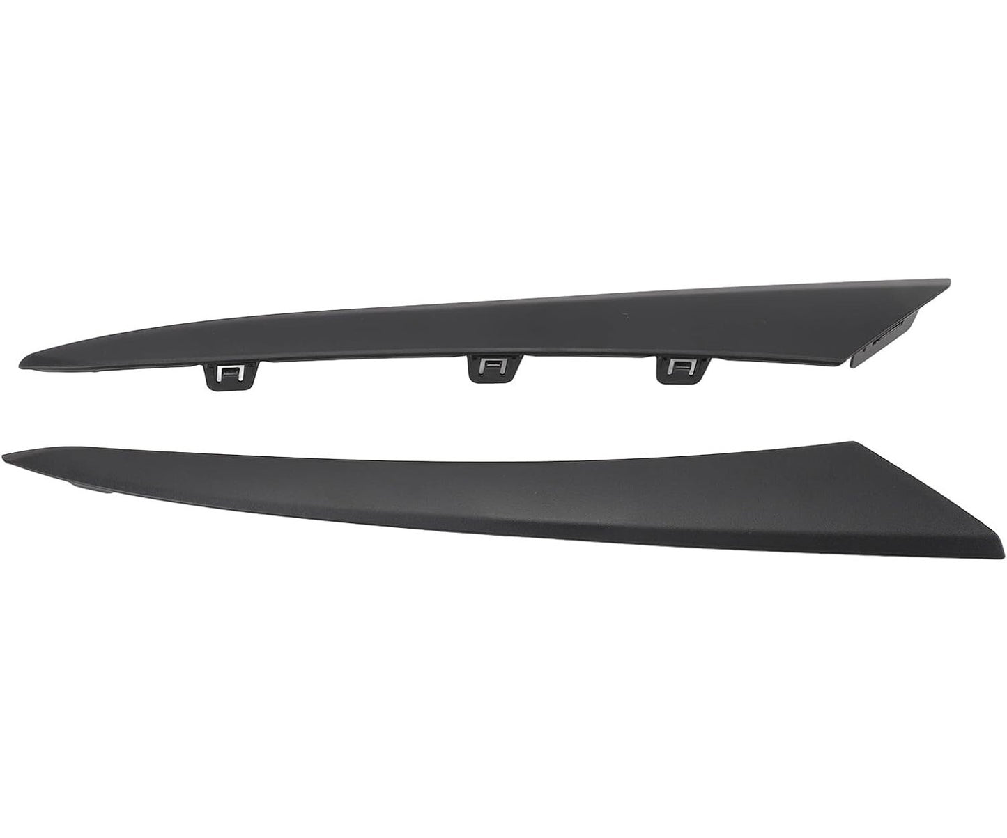 Black Front Headlight Eyelid Molding Trim Strip LH+RH For Honda Civic 2022-2023