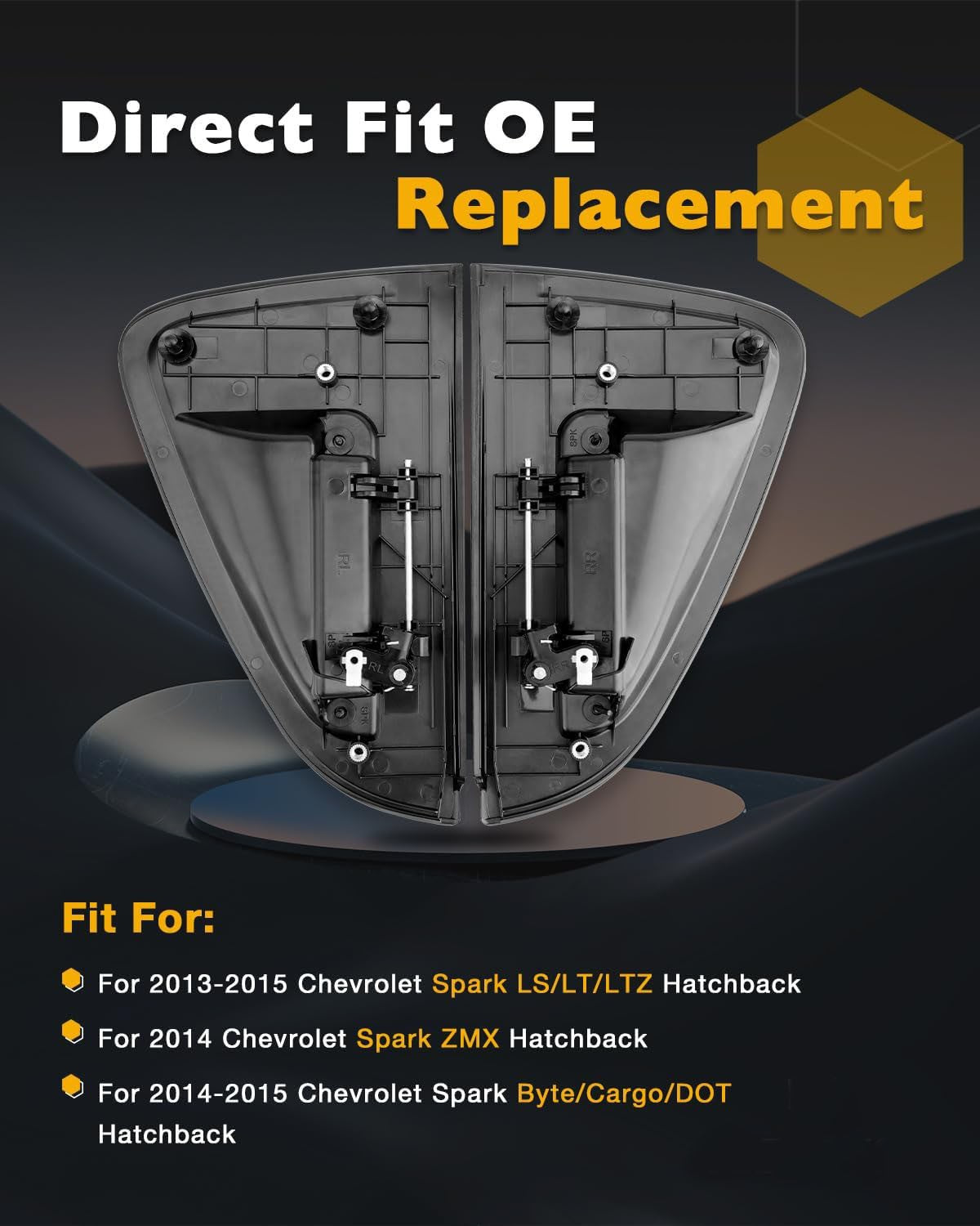 Exterior Outside Door Handle Assembly Rear Left & Right For 2013-15 Chevy Spark