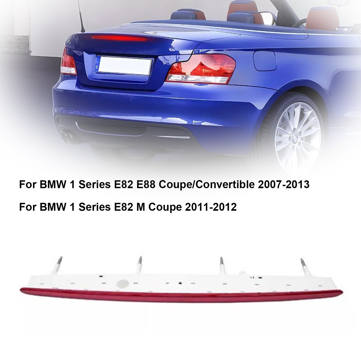 Red Third Brake Stop Light 63257164978 For BMW 1 Series 128i 135i M E82 E88