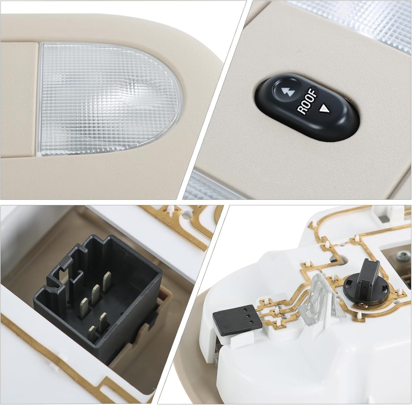 Overhead Console LED Light Sunroof Switch Fit For Ford F250 F350 F450 2008-2010