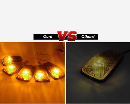 5x For 1988-2002 Chevy/GMC Pickup Trucks Roof Top Cab Lights Amber Marker Lights
