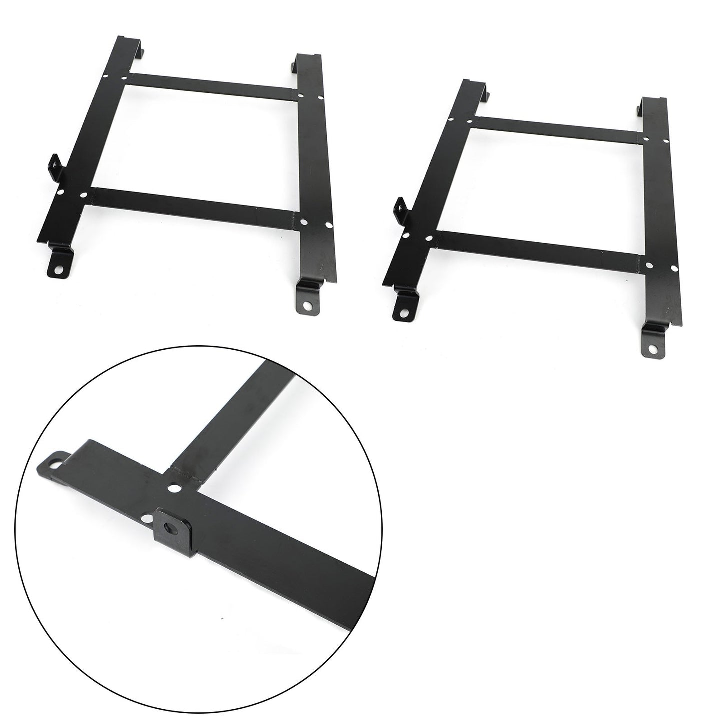 2X Low Mount Racing Bucketeat Base Tensileteel Bracket For 1997-2004 Corvette C5