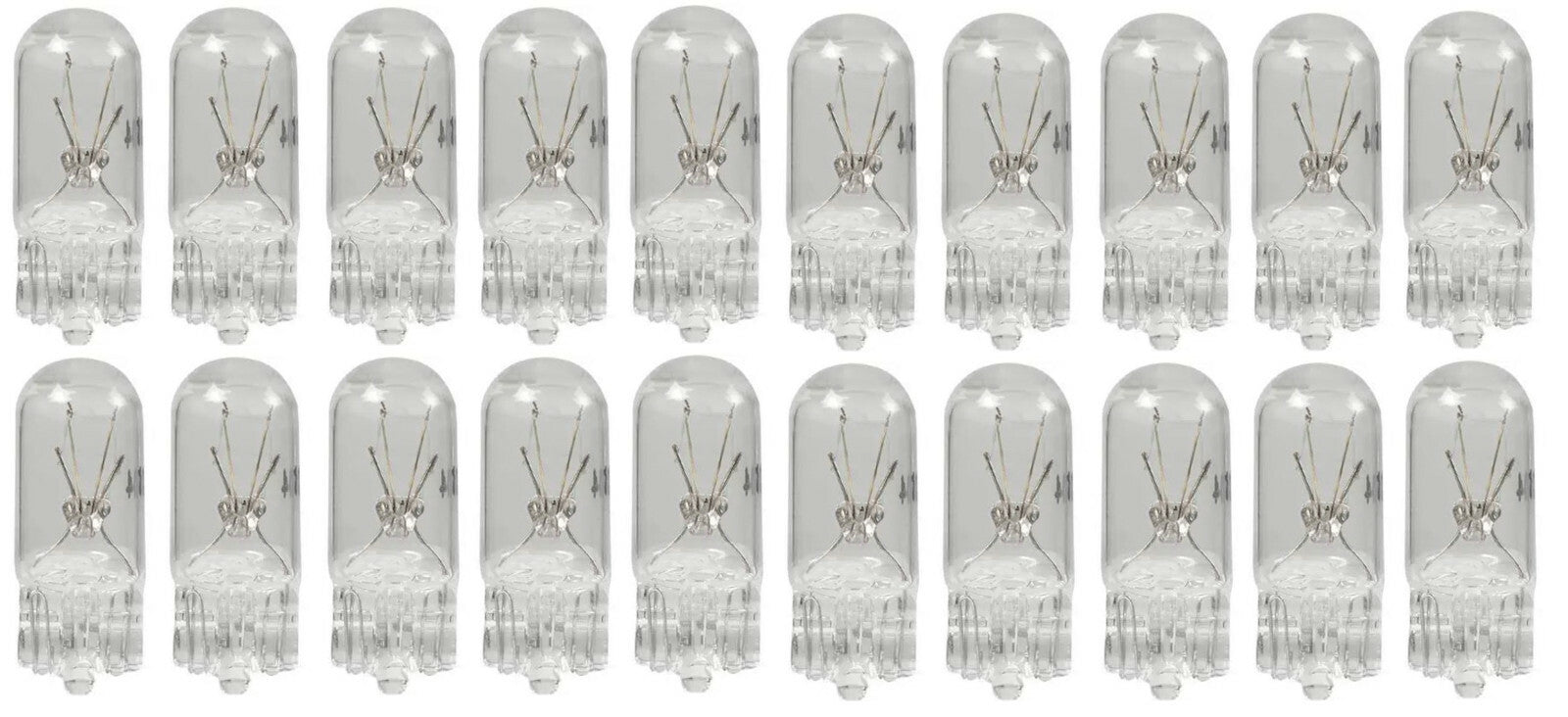 Solid Spare 194 .27A 14V Low Voltage T-3 1/4 Mini Wedge Base Miniature Bulb - 20 PACK