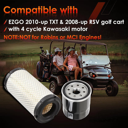 Golf Cart Tune Up Kit For 2008-UP EZGO TXT RXV Gas Kawasaki Engines 28463G01