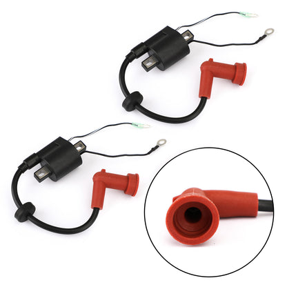2x Outboard Engine Ignition Coil fit for Yamaha 40hp 40X E40X MHL 66T-85570-00 E