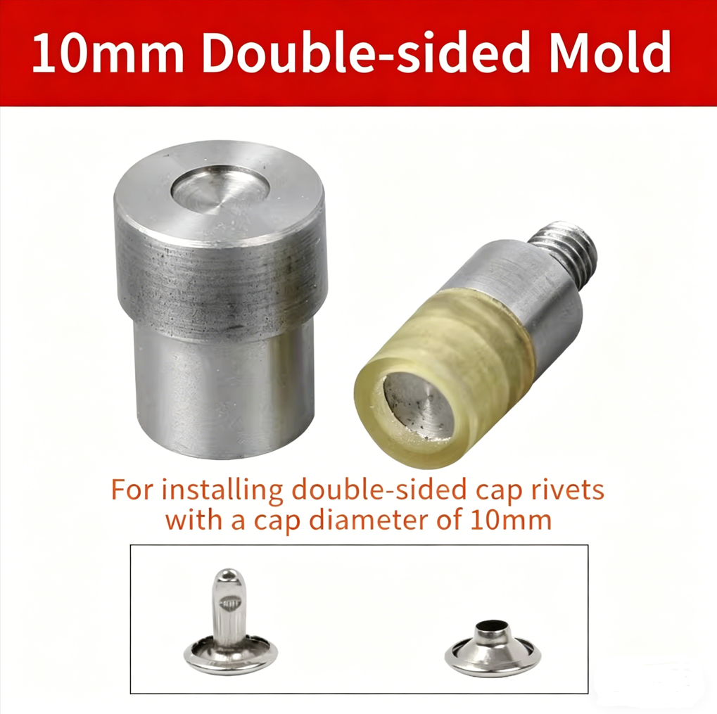 Hand Press Machine Stud Carbon Steel and Rubber 10mm Rivet Setter Punch Dies