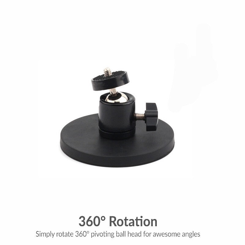 Strong 110LBS Rubber Magnetic Car Mount Holder for GoPro DJI Osmo Action Camera