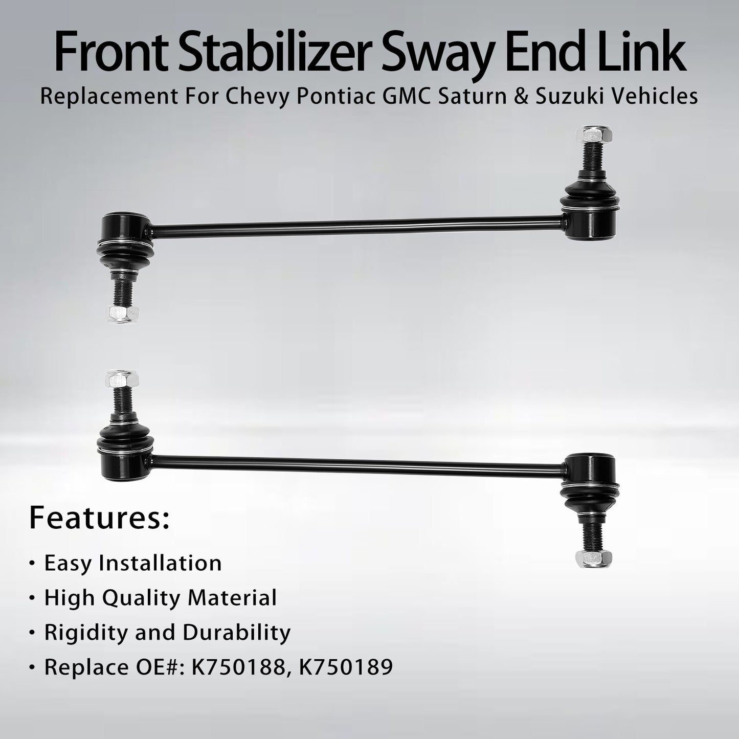2Pcs Front Stabilizer Sway Bar End Links for 2007-2017 Chevy Equinox GMC Terrain
