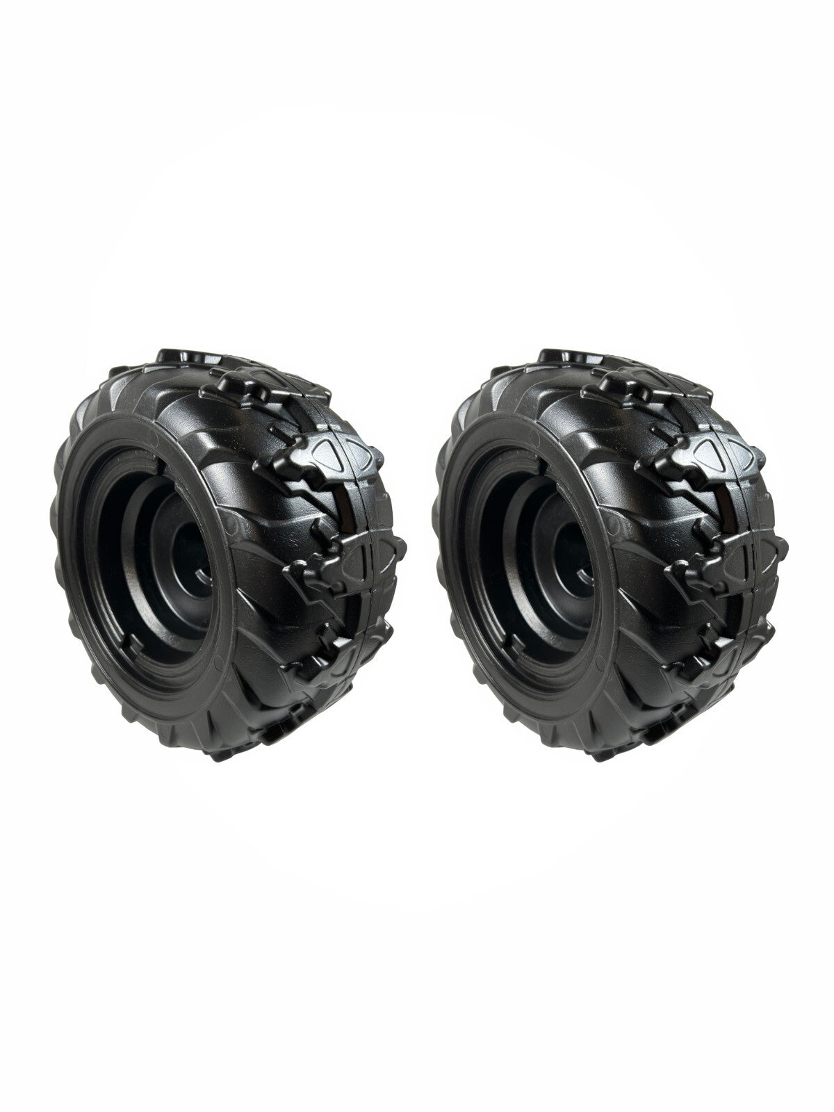 Solid Spare (2) Power Wheels 3900-6454 Black Wheel For Jurassic World Dino Racer ATV