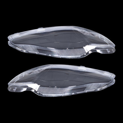 Pair For Jaguar XJ XJL 2010-2019 Front Headlamp Headlight Lens Cover Shell Clear