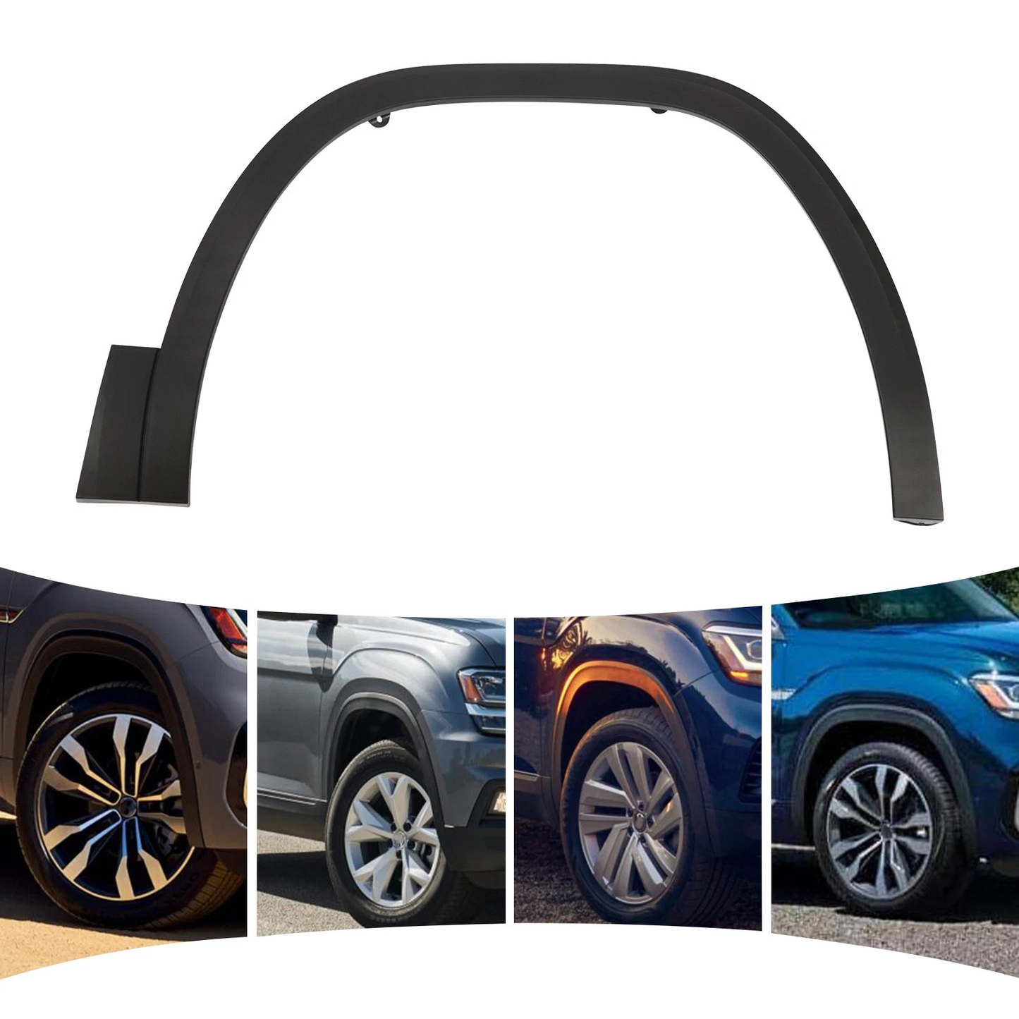 Black Front Right Passenger Fender Flares For VW Volkswagen Atlas 2023-2024