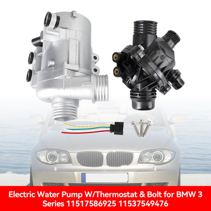 Electric Water Pump W/Thermostat&Bolt for BMW 3 Series 11517586925 11537549476