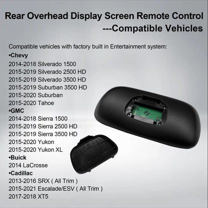 For 2014-2020 Chevrolet Silverado GMC Sierra DVD Entertainment Remote Control