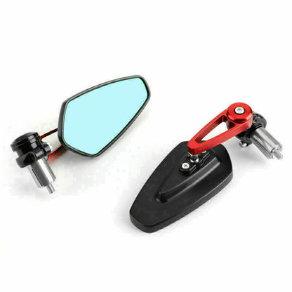 7/8" Aluminum Rear View Side Mirror Handle Bar End Universal For Motorcycle Rd N