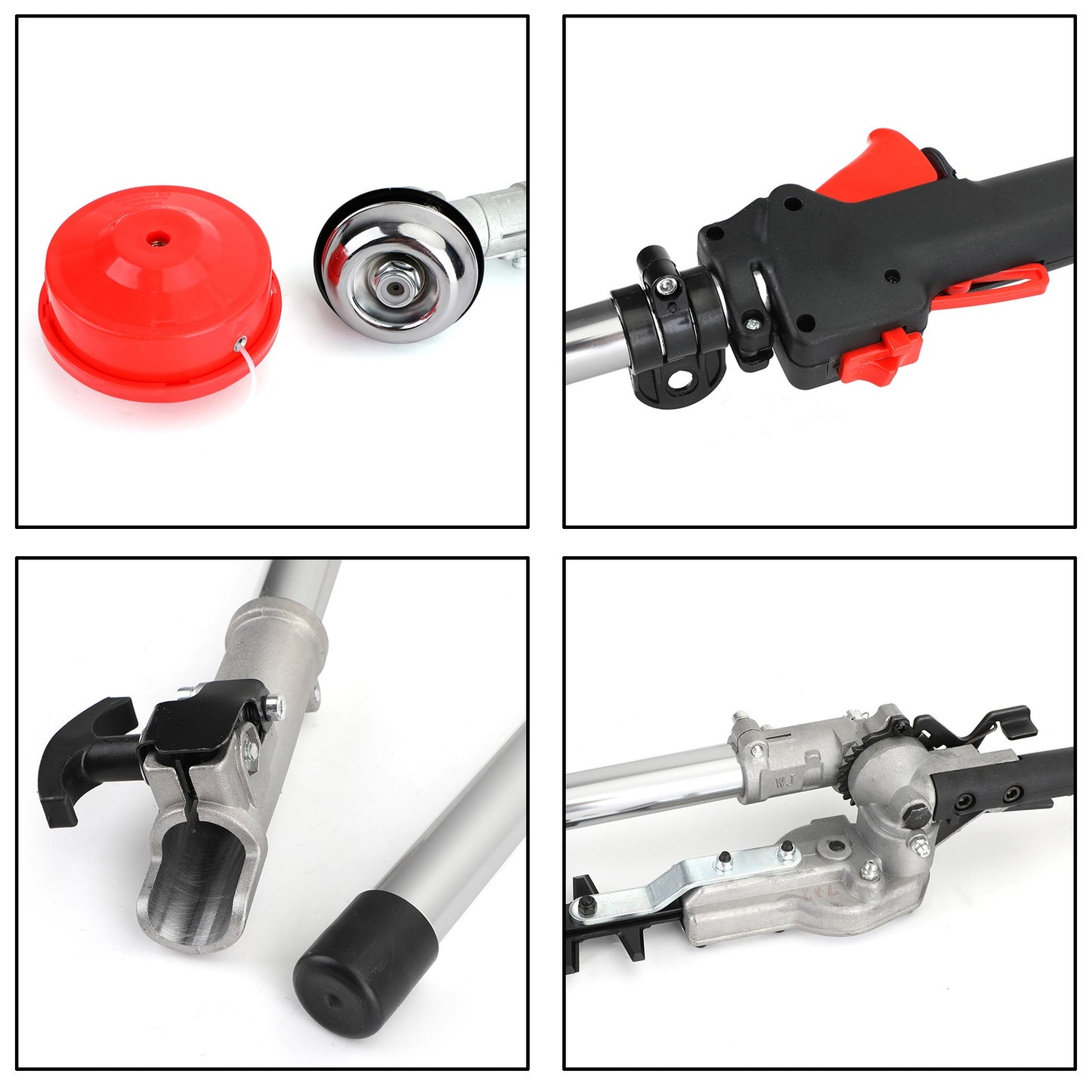 ??5 in 1 52cc Petrol Hedge Trimmer Chainsaw Brush Cutter Poleaw Outdoor Tools