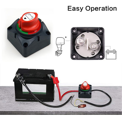 12-48V Side Battery Disconnect Switch Master Power Cut-Off Isolator Marine Car
