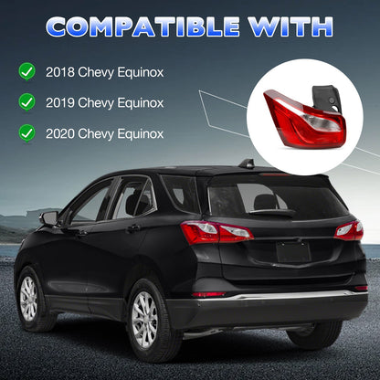 Driver LH Side Rear Tail Light Brake Lamp For Chevy Equinox 2018-2020 84769835